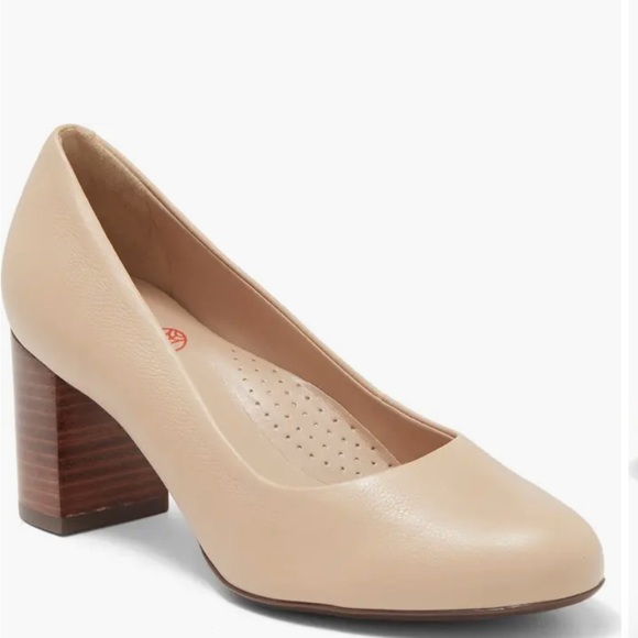 Marc Joseph leather tan block heel pump size 13 - Picture 1 of 9
